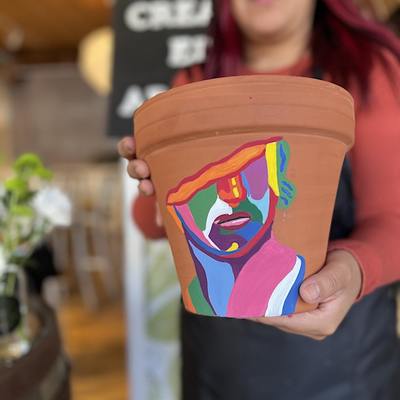 Terracotta Pot Painting & Tulip Picking